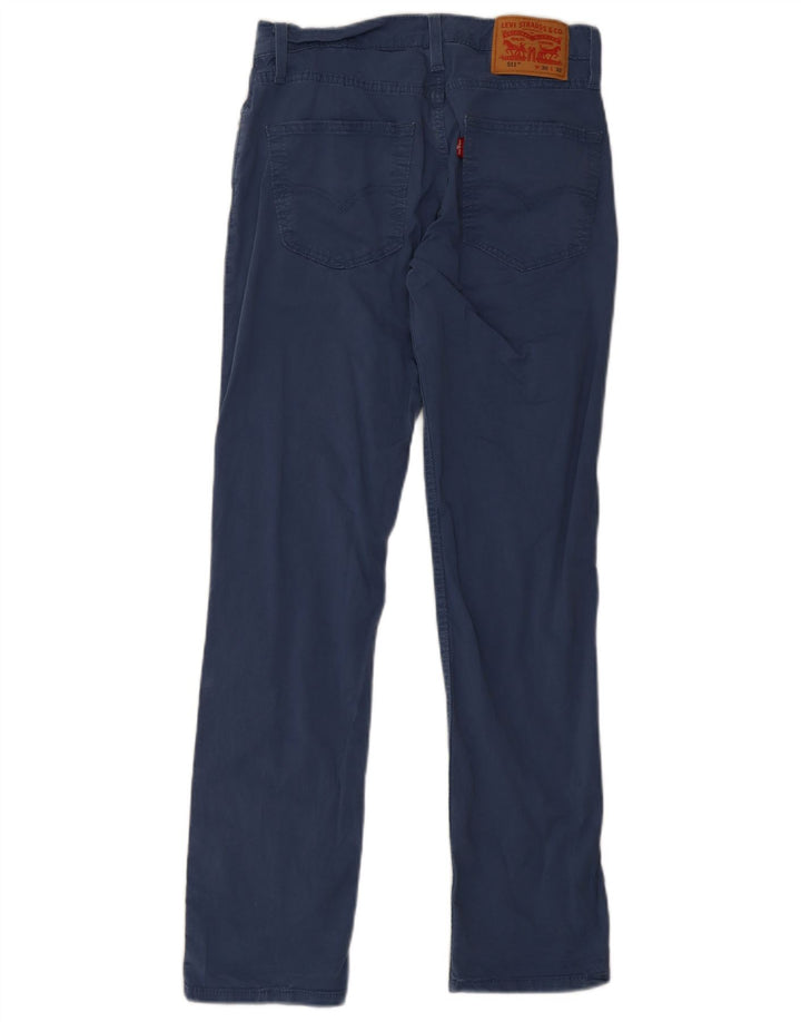 Levi's Mens 511 Slim Casual Trousers W30 L32 Blue Cotton