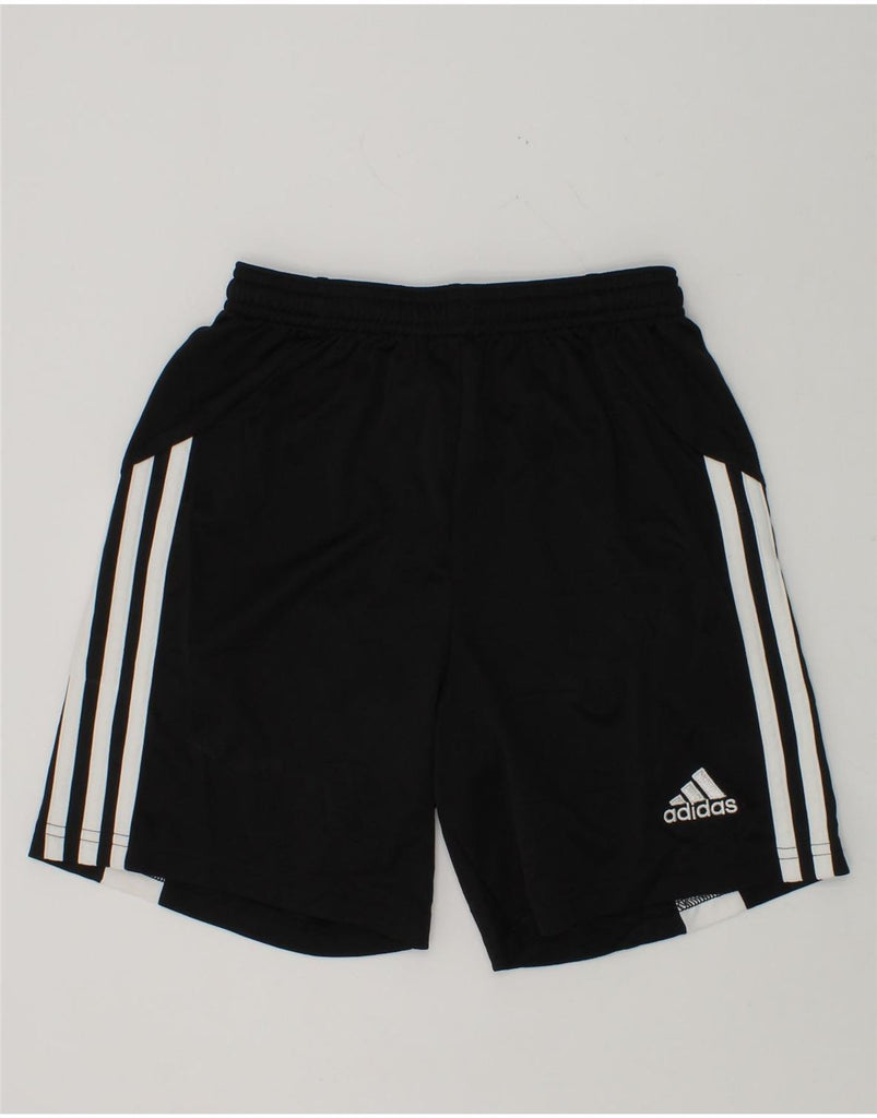 ADIDAS Boys Sport Shorts 9-10 Years Black Polyester | Vintage Adidas | Thrift | Second-Hand Adidas | Used Clothing | Messina Hembry 