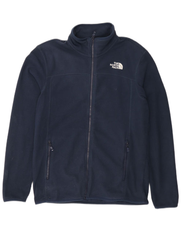 THE NORTH FACE Mens Fleece Jacket UK 38 Medium Navy Blue Polyester
