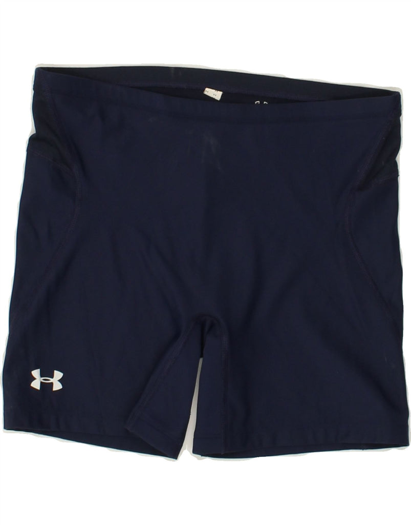 UNDER ARMOUR Mens Sport Shorts XS Navy Blue Polyester | Vintage Under Armour | Thrift | Second-Hand Under Armour | Used Clothing | Messina Hembry 