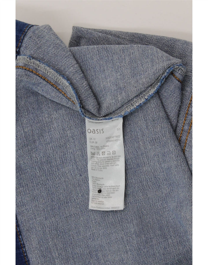 Oasis Womens Denim Skirt UK 12 Medium W30  Blue Cotton