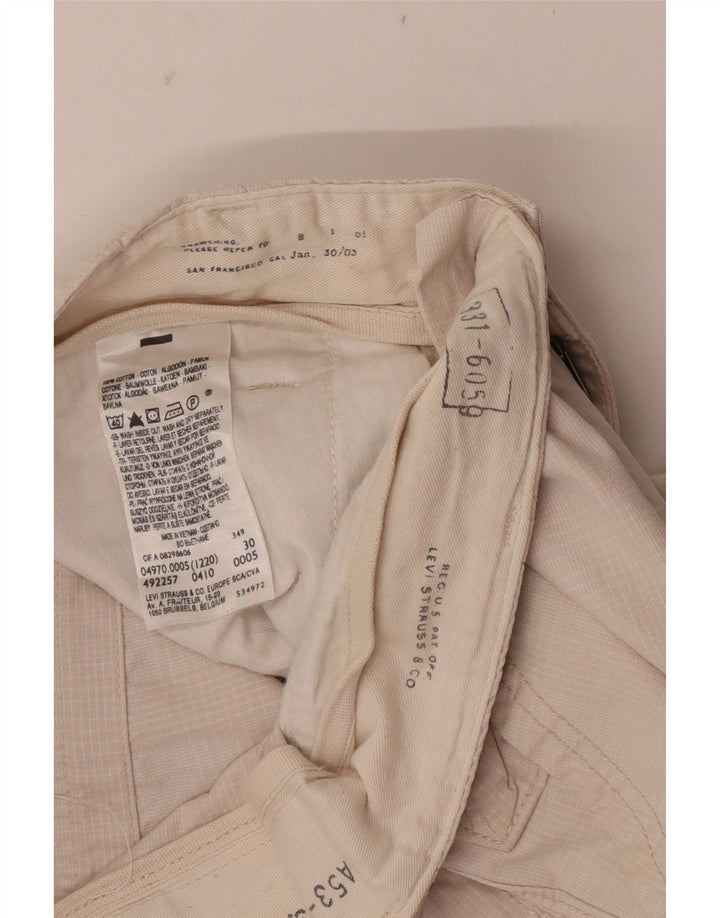 Levi's Mens Cargo Shorts W30 Medium Beige Cotton