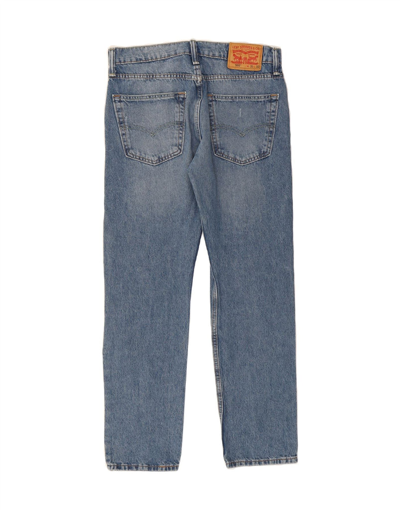 LEVI'S Mens 502 Distressed Tapered Jeans W31 L32 Blue Vintage Levi's and Second-Hand Levi's from Messina Hembry 