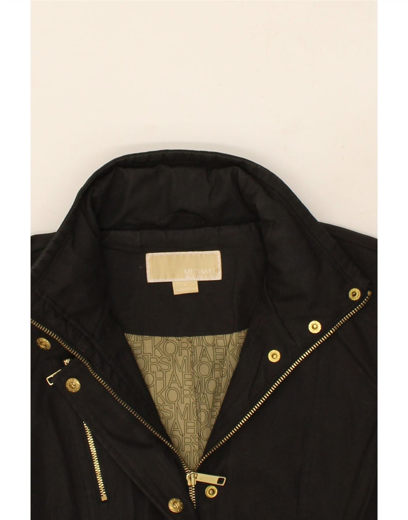 MICHAEL KORS Womens Overcoat UK 10 Small Black Polyester Vintage Michael Kors and Second-Hand Michael Kors from Messina Hembry 