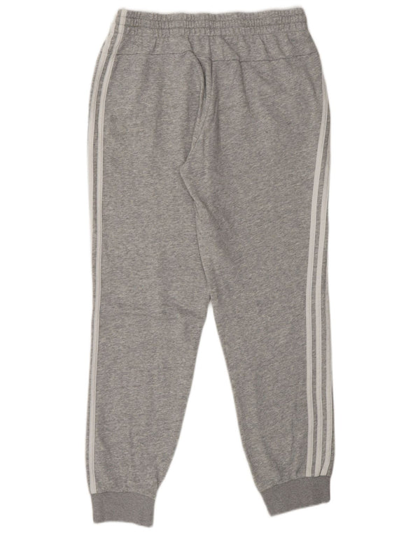 Adidas Womens Tracksuit Trousers Joggers UK 16/18 Large Grey Cotton