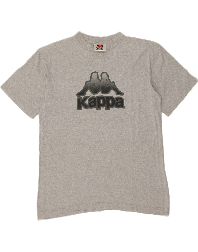 KAPPA Mens Graphic T-Shirt Top Large Grey Cotton Vintage Kappa and Second-Hand Kappa from Messina Hembry 