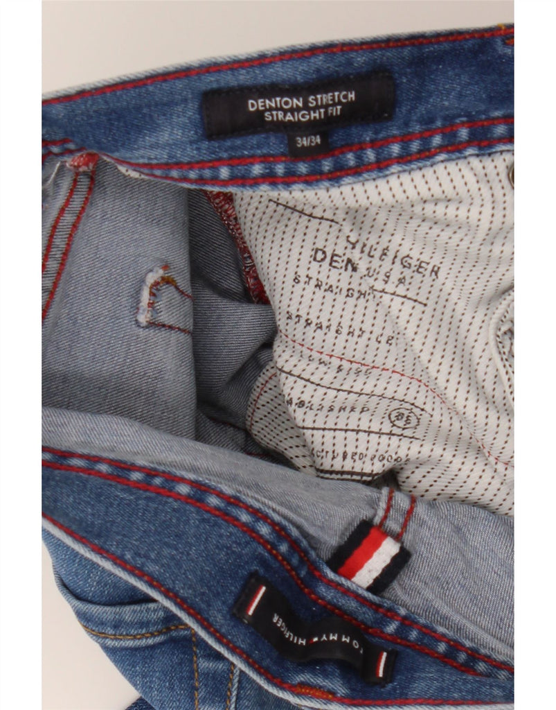 TOMMY HILFIGER Mens Denton Straight Jeans W34 L34 Blue Cotton Vintage Tommy Hilfiger and Second-Hand Tommy Hilfiger from Messina Hembry 
