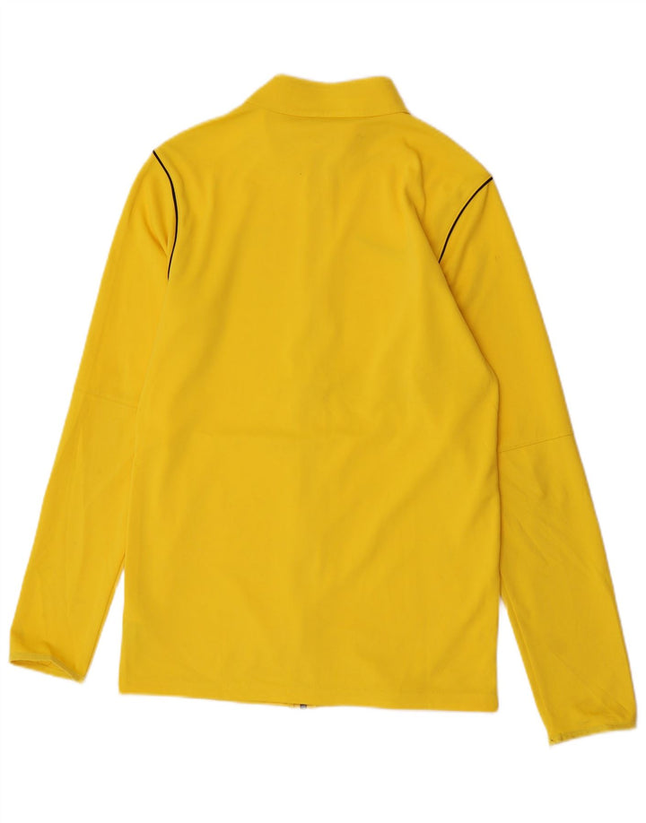 Nike Mens Tracksuit Top Jacket Small Yellow Polyester