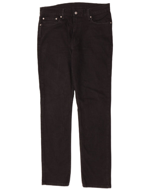 Levi's Mens 511 Slim Jeans W36 L34 Black Cotton