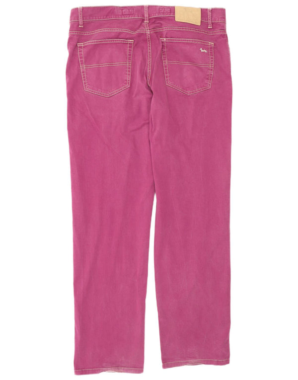Harmont & Blaine Mens Straight Jeans W38 L32 Purple Cotton