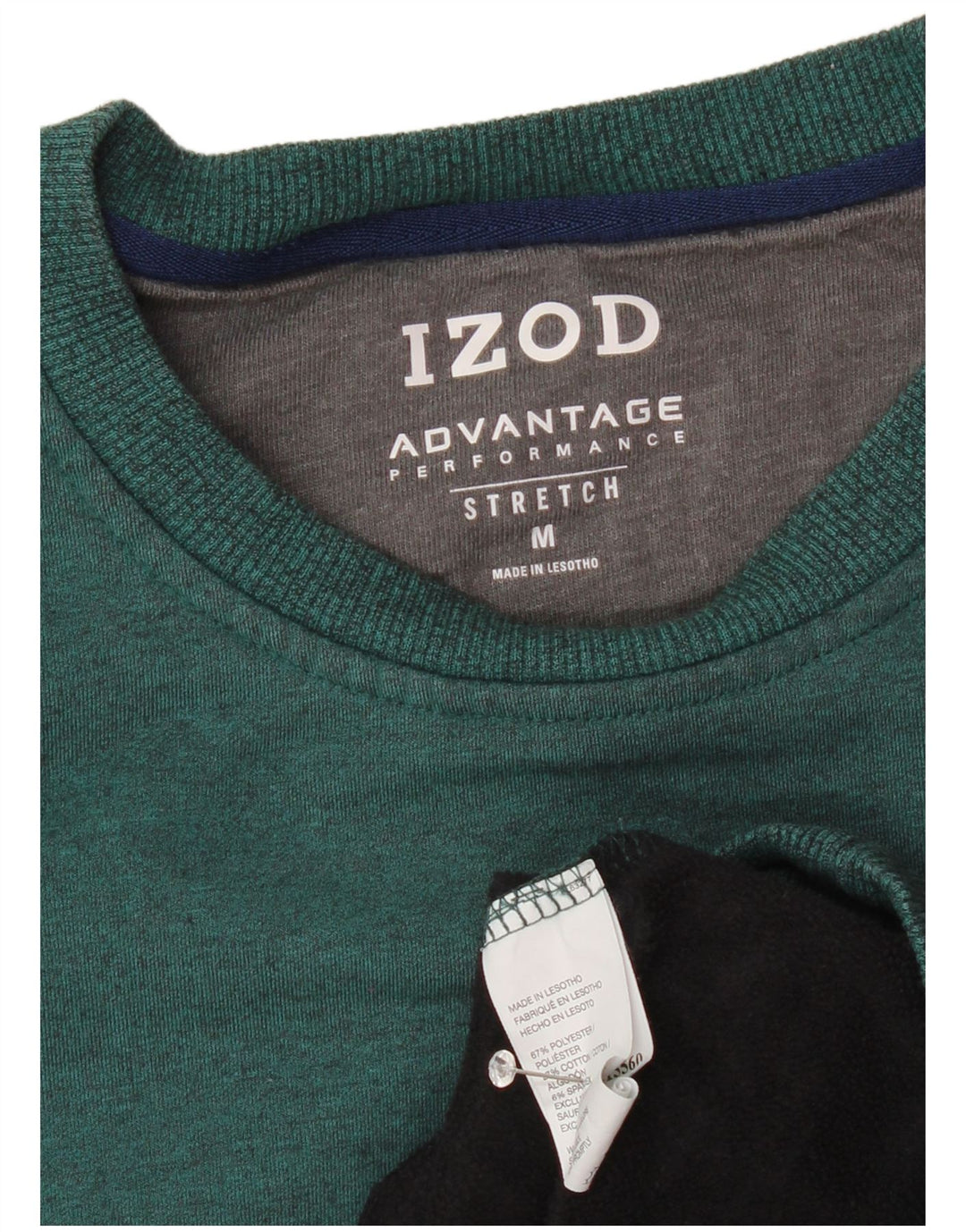 IZOD Mens Sweatshirt Jumper Medium Green Polyester