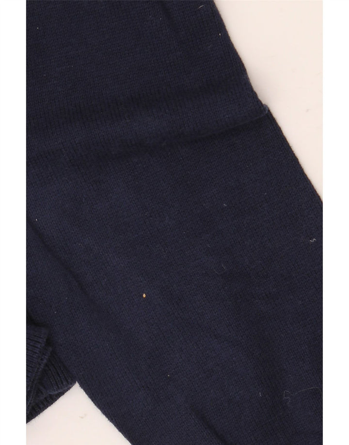 Marks & Spencer Mens Crew Neck Jumper Sweater Large Navy Blue Cotton