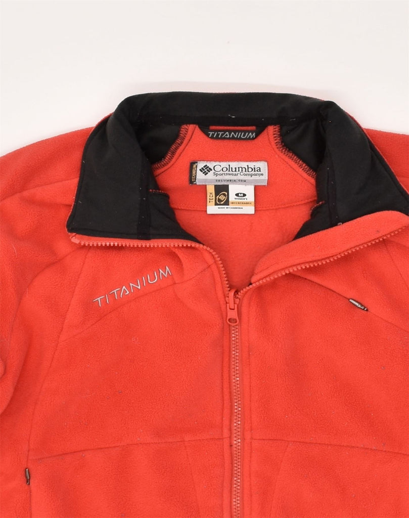 COLUMBIA Womens Fleece Jacket UK 14 Medium Red | Vintage Columbia | Thrift | Second-Hand Columbia | Used Clothing | Messina Hembry 