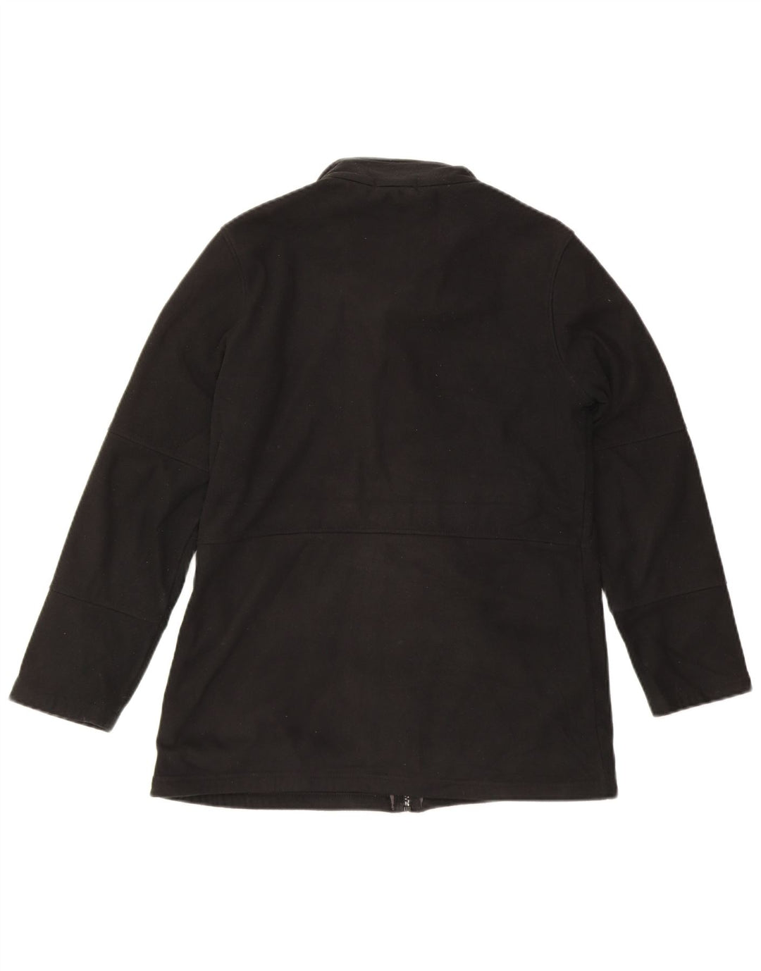 MARKS & SPENCER Womens Fleece Jacket UK 12 Medium Black Polyester