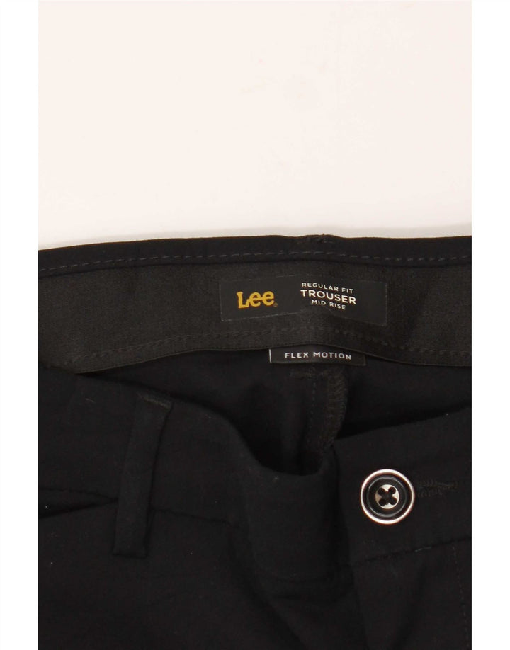 Lee Womens Mid Rise Regular Fit Casual Trousers W32 L32 Black