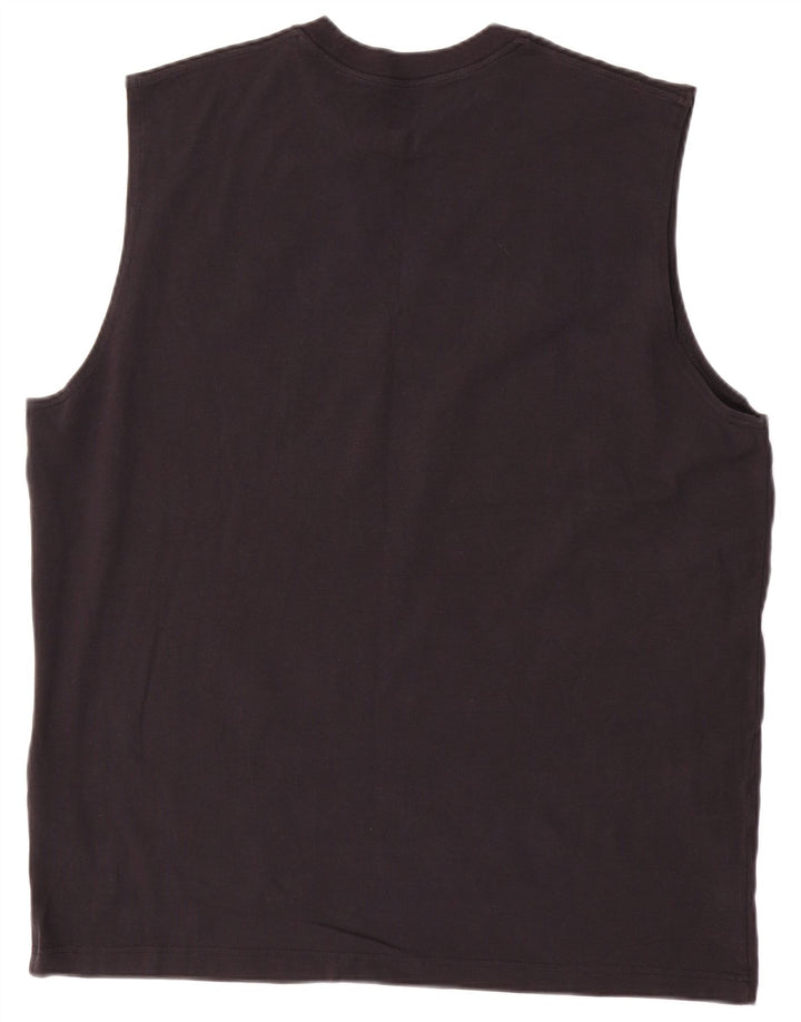 Nike Mens Graphic Vest Top 2XL Black Cotton