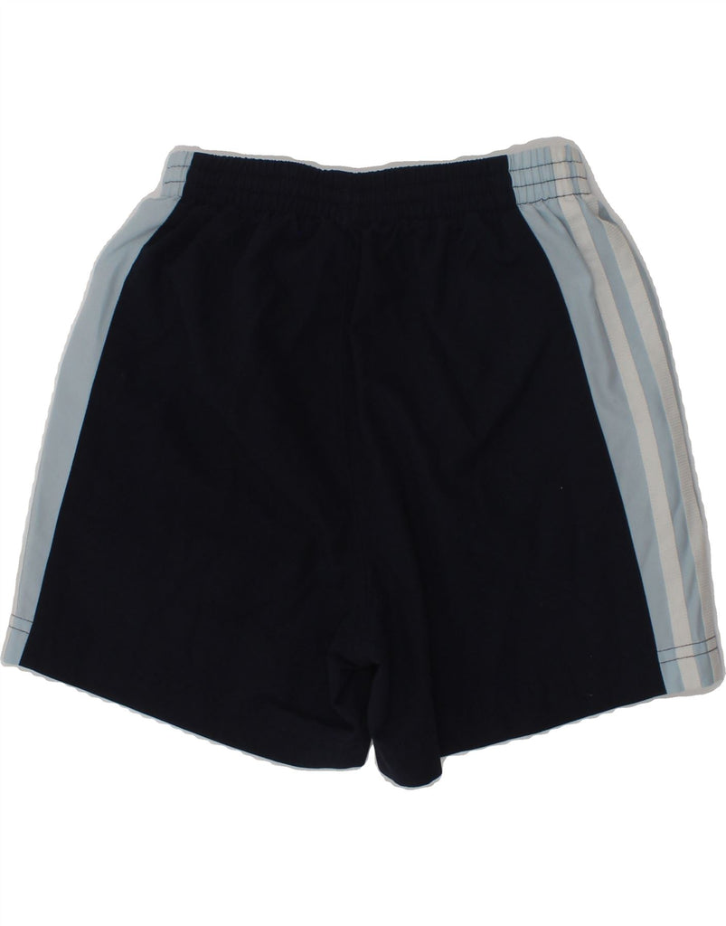 ADIDAS Boys Sport Shorts 5-6 Years Navy Blue Colourblock Polyester | Vintage Adidas | Thrift | Second-Hand Adidas | Used Clothing | Messina Hembry 