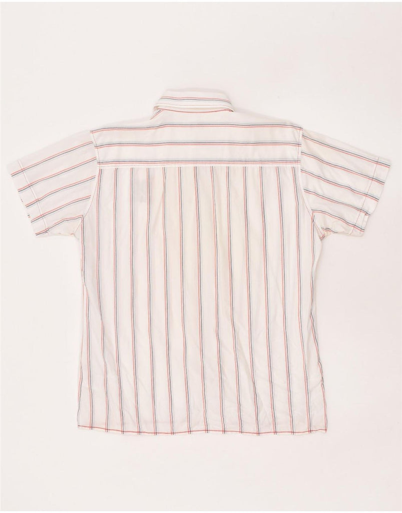 LEE Mens Short Sleeve Shirt XL White Striped Cotton | Vintage Lee | Thrift | Second-Hand Lee | Used Clothing | Messina Hembry 