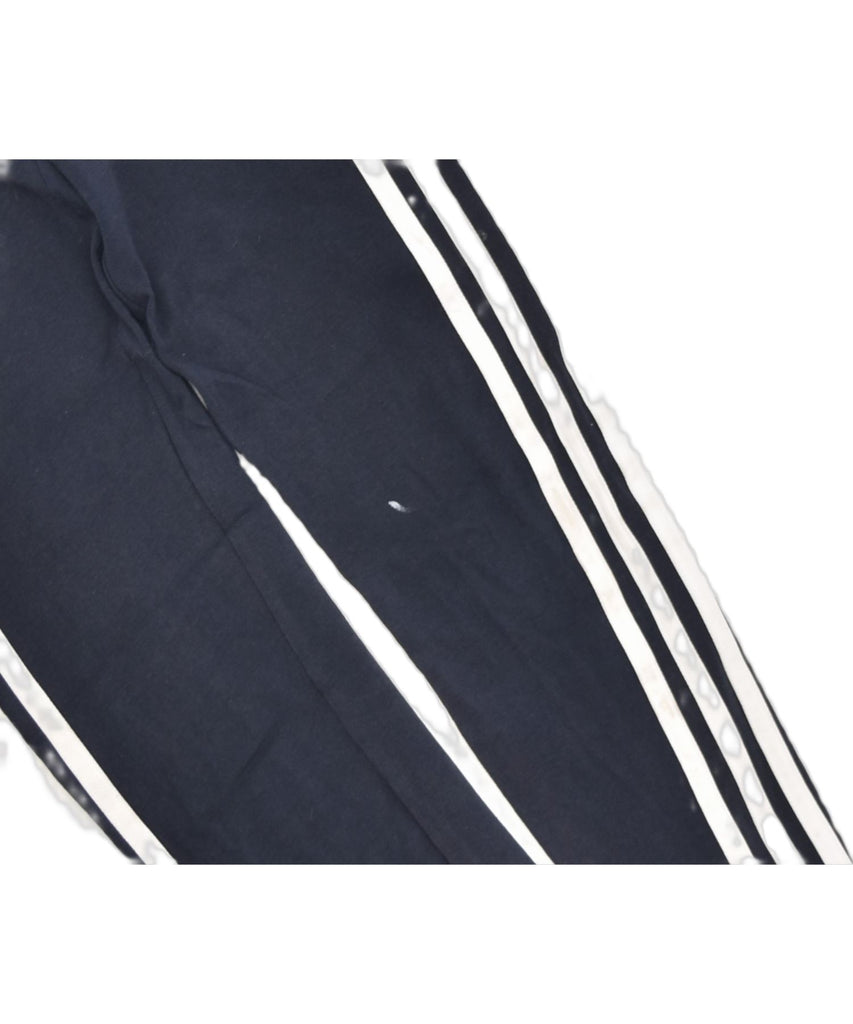 ADIDAS Girls Leggings 9-10 Years Navy Blue Cotton | Vintage | Thrift | Second-Hand | Used Clothing | Messina Hembry 