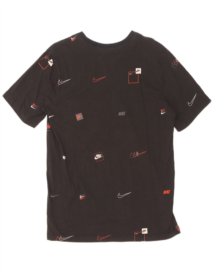 Nike Mens Graphic T-Shirt Top Large Black Cotton