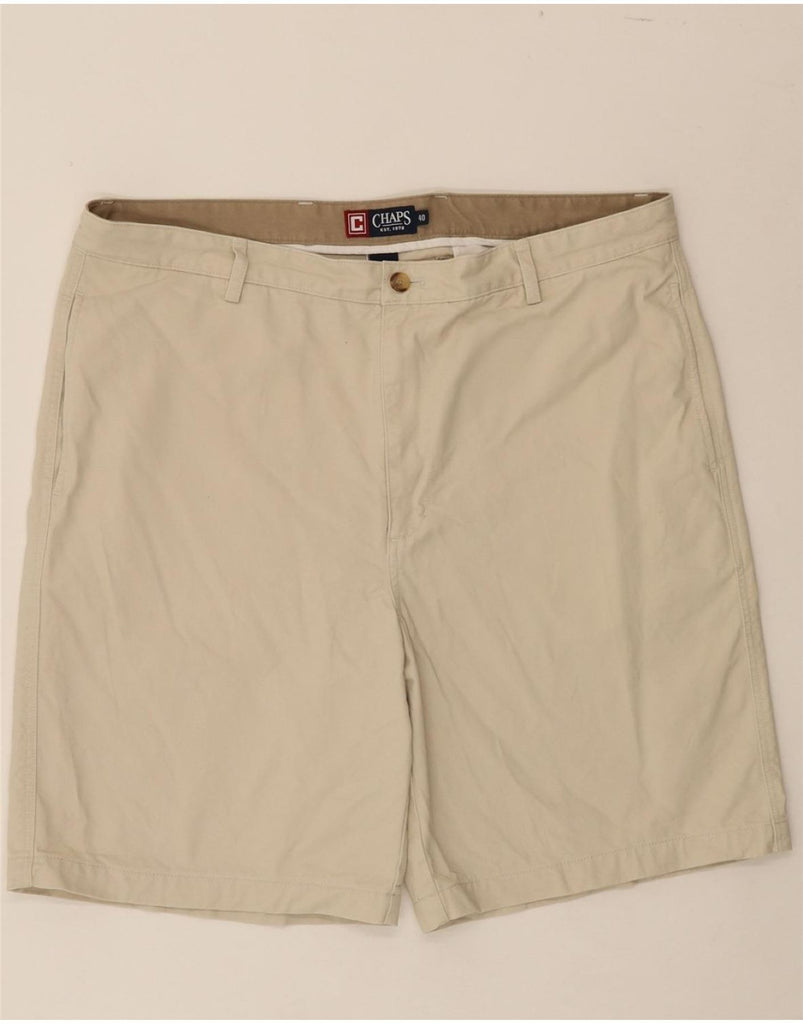 CHAPS Mens Chino Shorts W40 XL Beige Cotton Vintage Chaps and Second-Hand Chaps from Messina Hembry 
