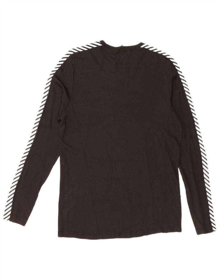 HELLY HANSEN Mens Top Long Sleeve Medium Black Colourblock Polyethylene