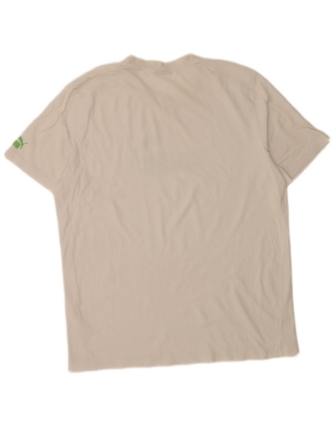 Puma Mens Graphic T-Shirt Top Large White
