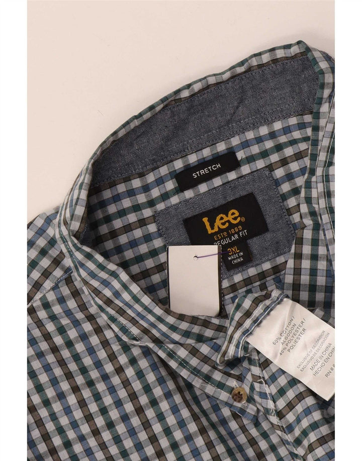 Lee Mens Regular Fit Shirt 3XL Multicoloured Gingham Cotton