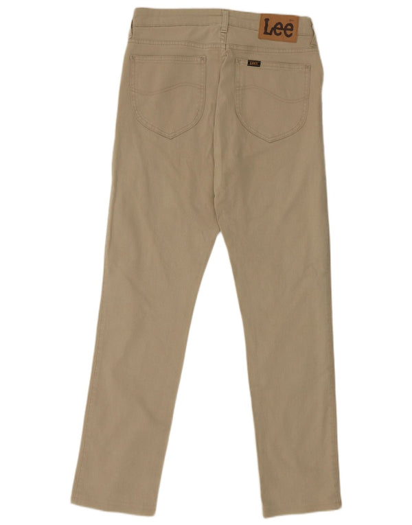 Lee Mens Dallas Slim Casual Trousers W32 L29 Grey Cotton