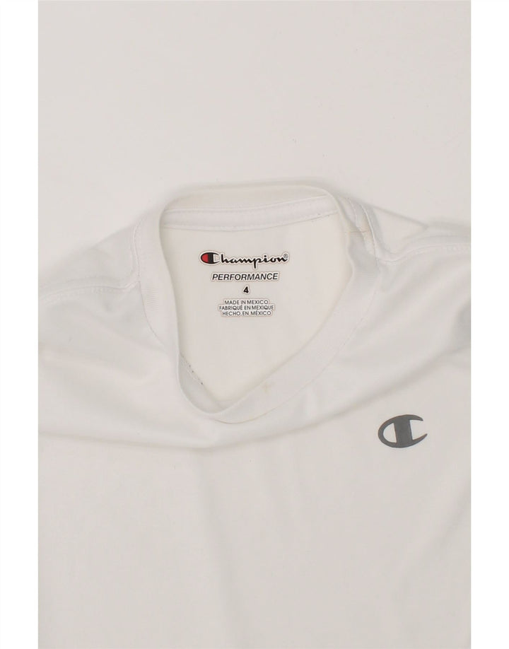 CHAMPION Boys T-Shirt Top 3-4 Years White Vintage Champion and Second-Hand Champion from Messina Hembry 