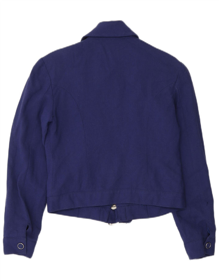 Magia Womens Soho Bomber Jacket UK 10 Small Navy Blue