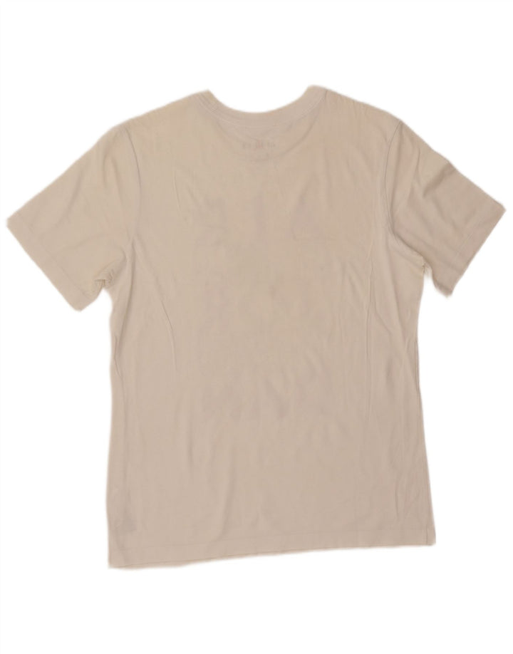 Jordan Mens Graphic T-Shirt Top Medium White Cotton