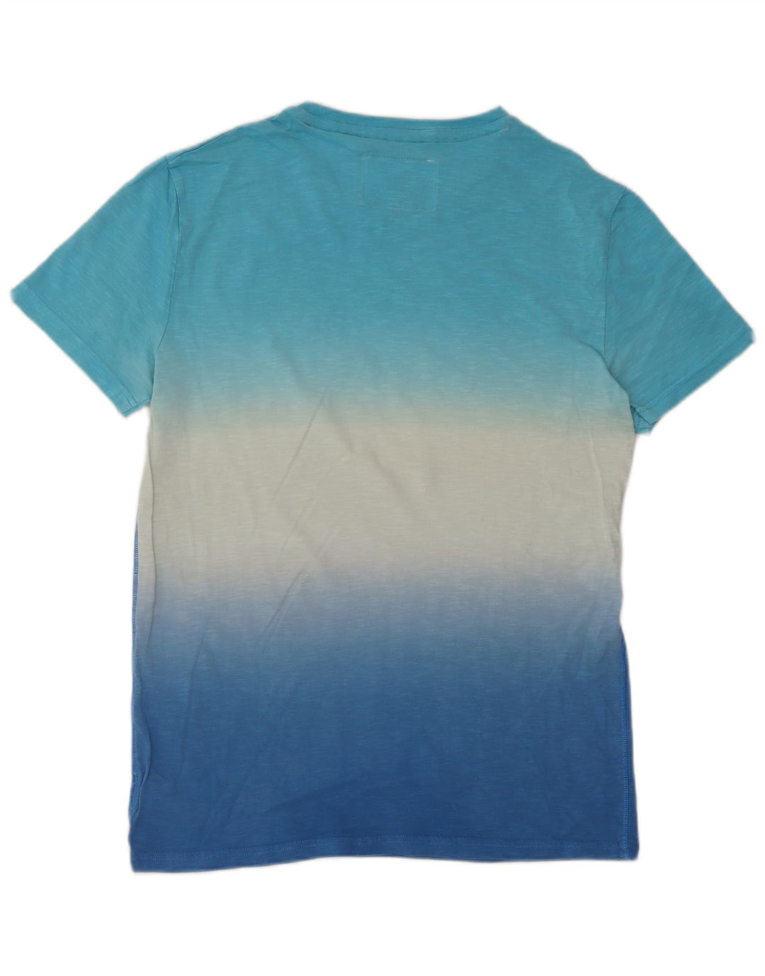 Superdry Mens T-Shirt Top Small Blue Tie Dye Cotton