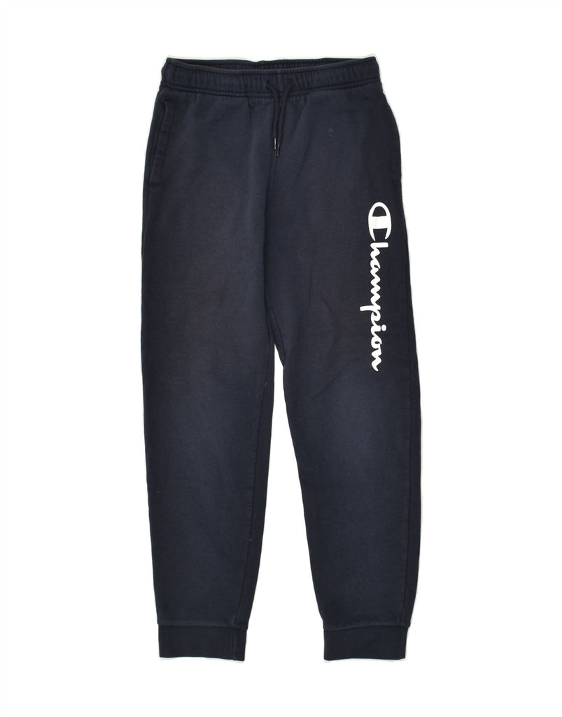 CHAMPION Boys Tracksuit Trousers Joggers 11-12 Years Large Navy Blue | Vintage Champion | Thrift | Second-Hand Champion | Used Clothing | Messina Hembry 