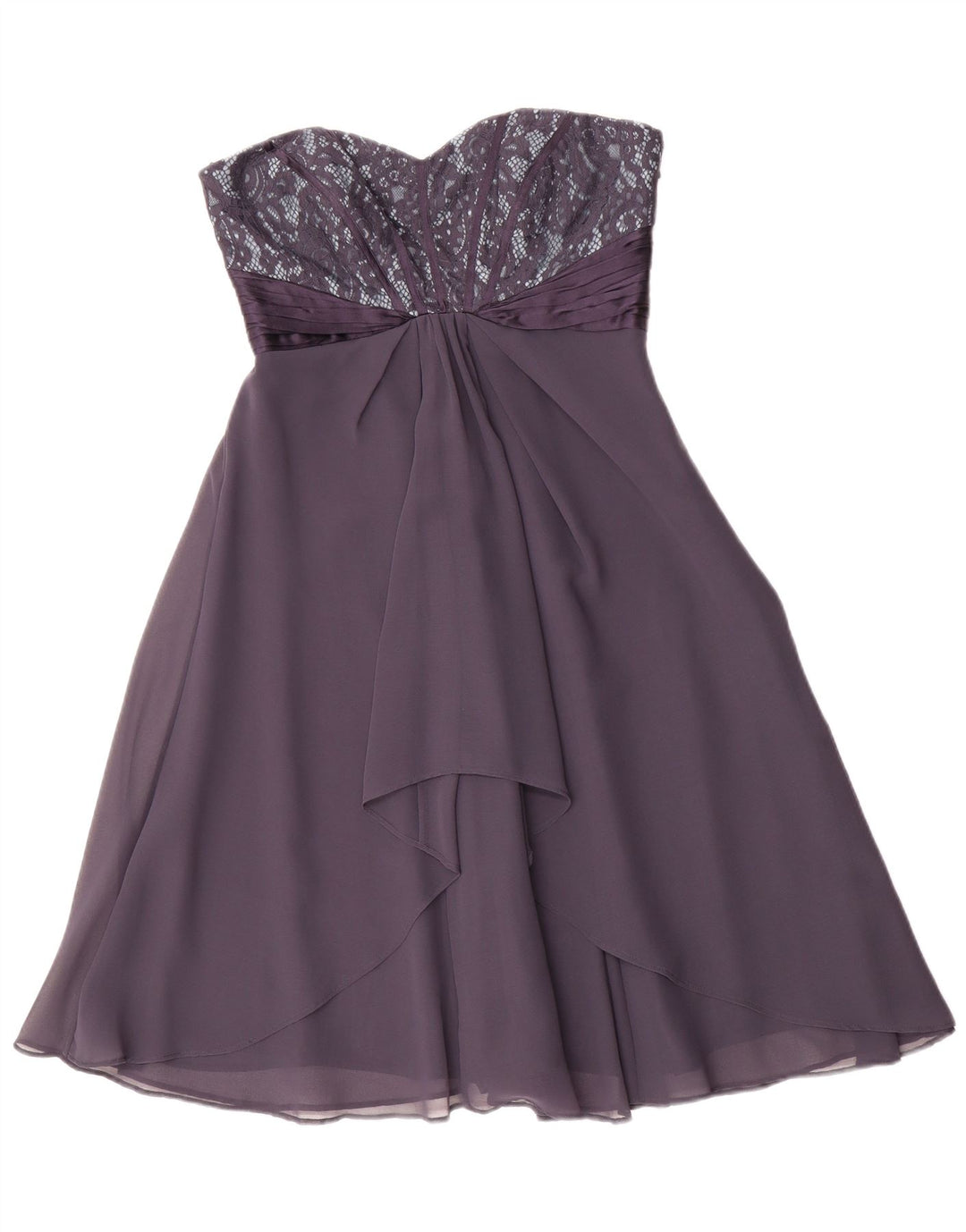 Coast Womens Strapless Dress UK 10 Small Purple Polyester