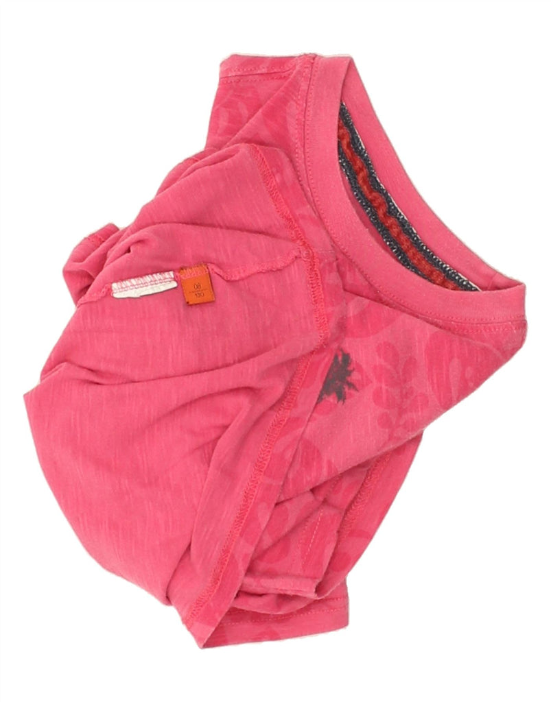NAPAPIJRI Girls Graphic T-Shirt Top 7-8 Years Pink Floral | Vintage Napapijri | Thrift | Second-Hand Napapijri | Used Clothing | Messina Hembry 