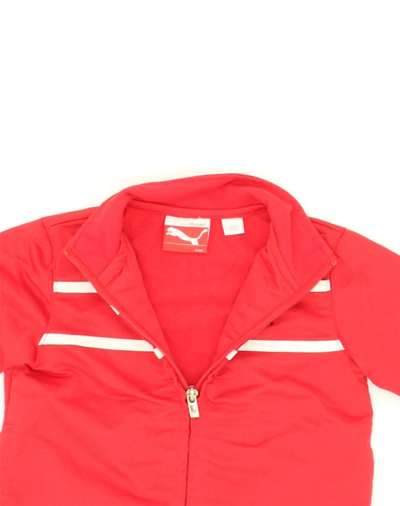 PUMA Baby Boys Tracksuit Top Jacket 18-24 Months Red Polyester | Vintage Puma | Thrift | Second-Hand Puma | Used Clothing | Messina Hembry 