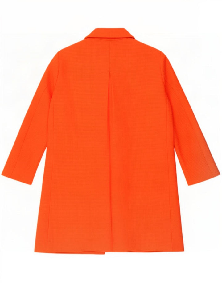 Benetton Womens 3/4 Sleeve Overcoat UK 8 Small Red