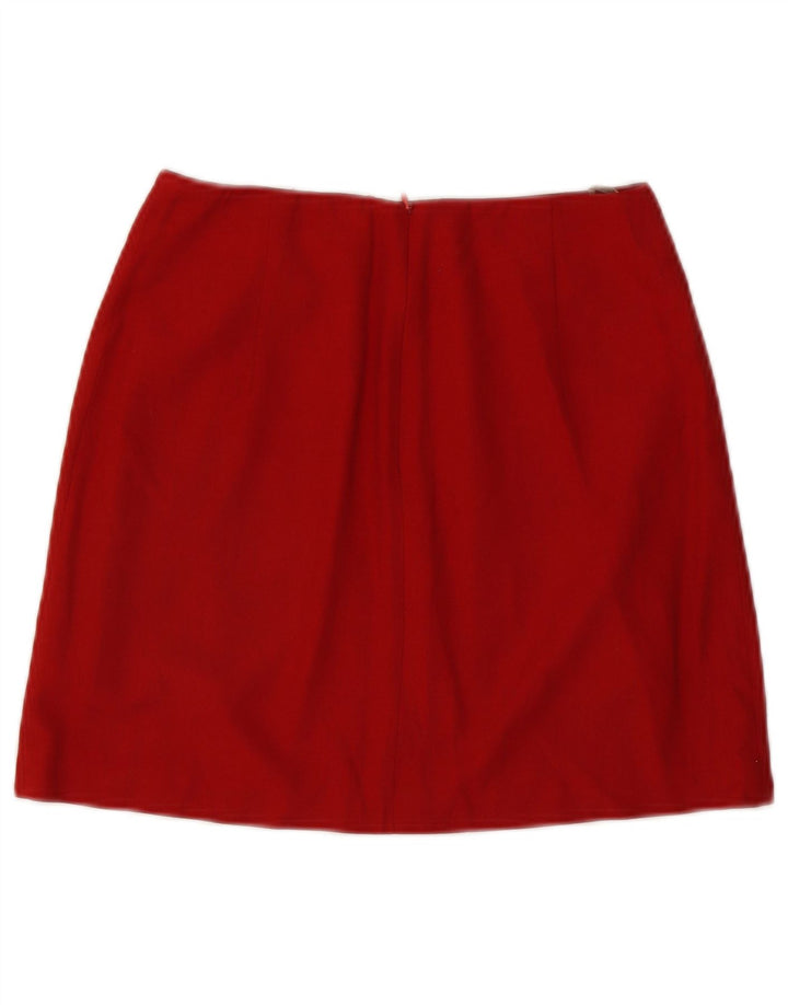 Aspesi Womens High Waist Mini Skirt IT 42 Medium W25  Red