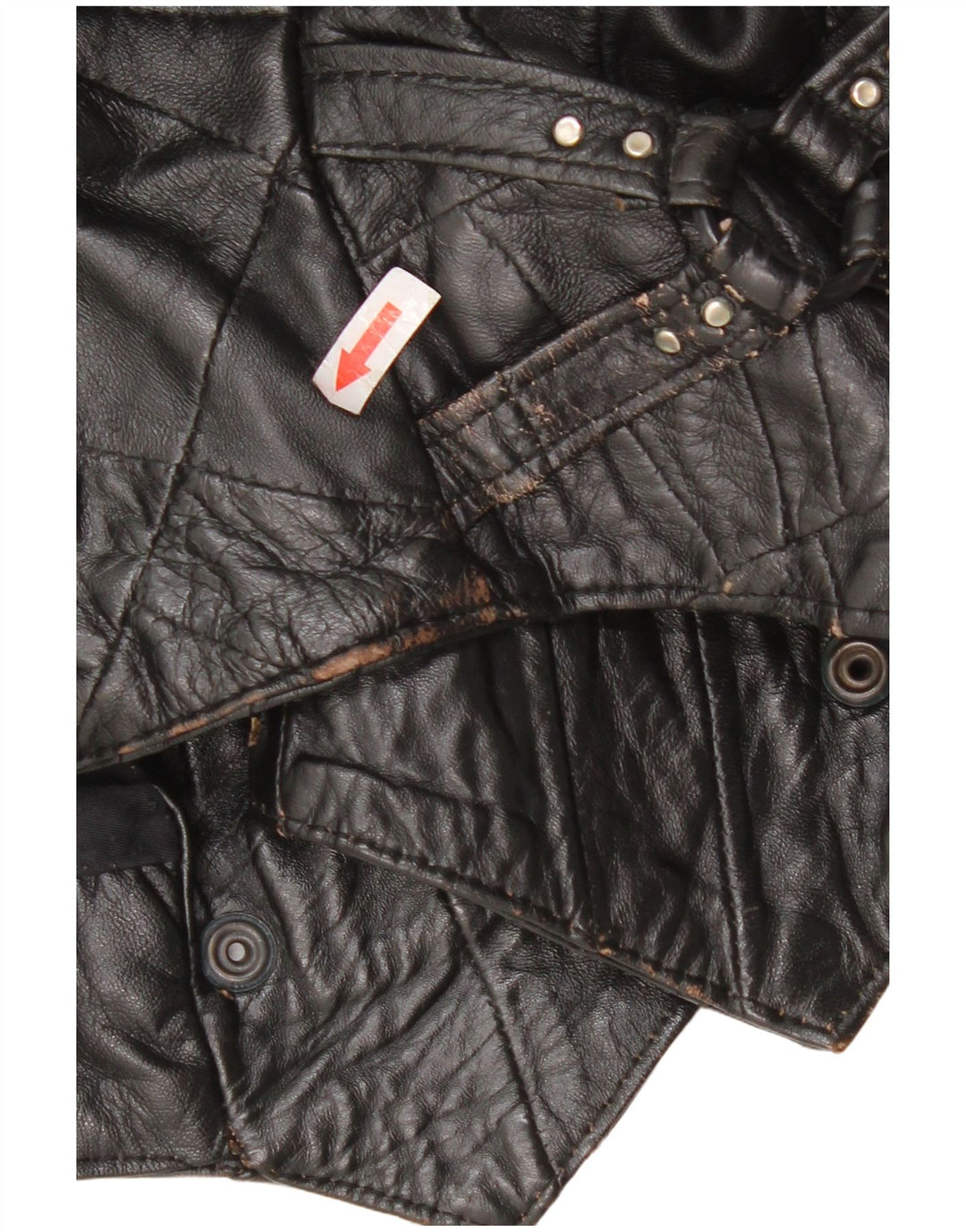 Vintage Womens Bomber Leather Jacket UK 12 Medium Black Leather