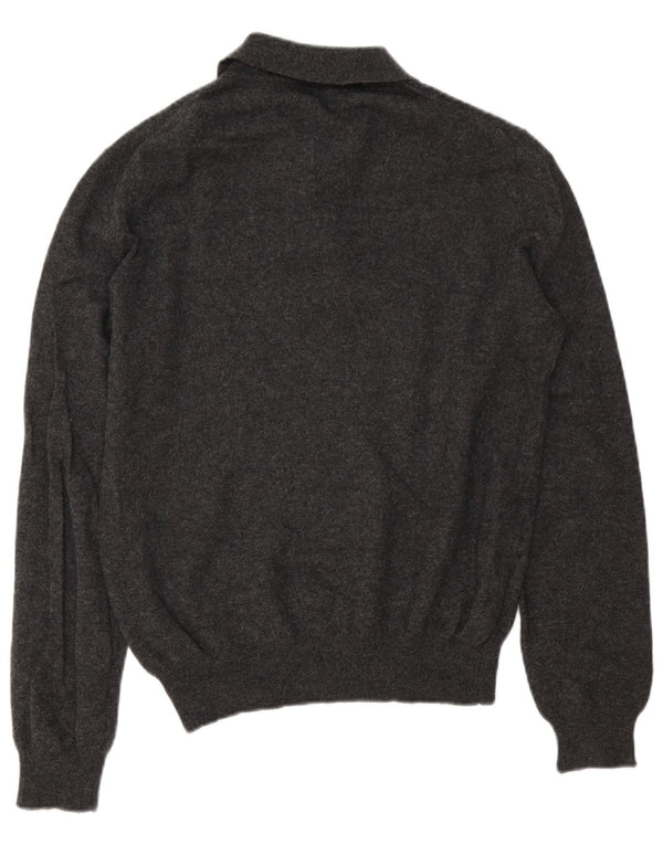 Polo Ralph Lauren Mens Polo Neck Jumper Sweater Small Grey Merino Wool