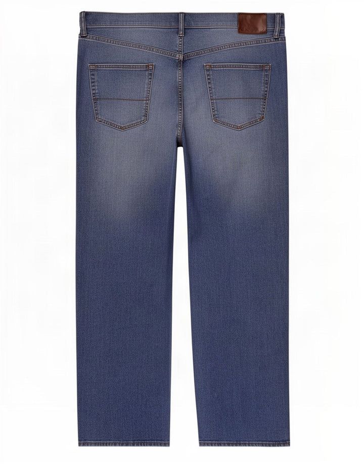 Marks & Spencer Mens Regular Straight Jeans W44 L31 Blue Cotton