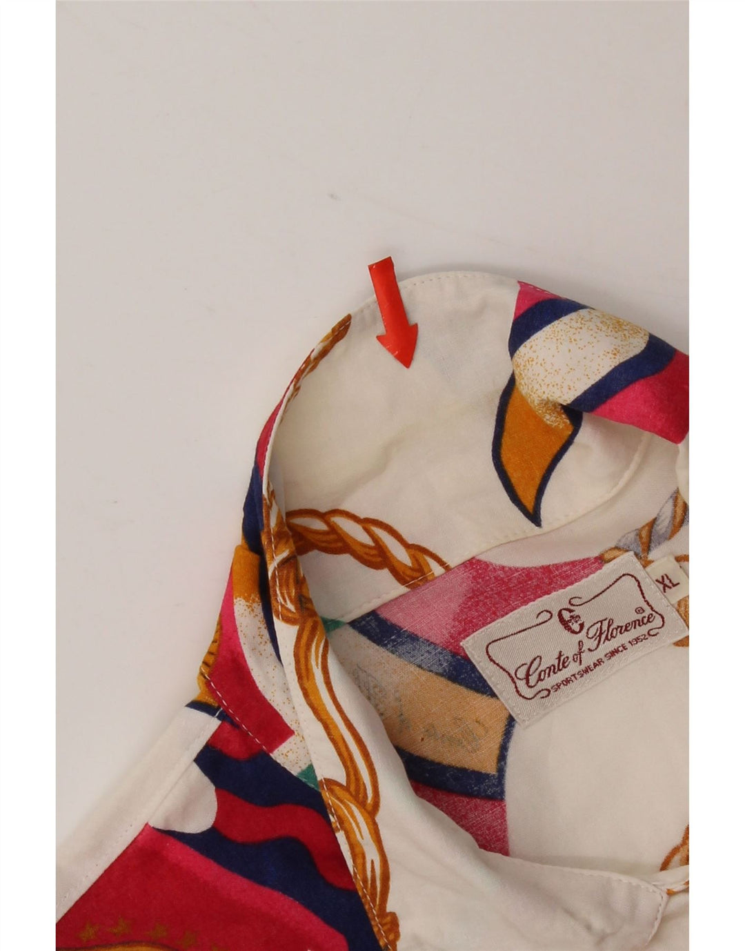 Conte of Florence Womens Abstract Pattern Shirt UK 18 XL Multicoloured