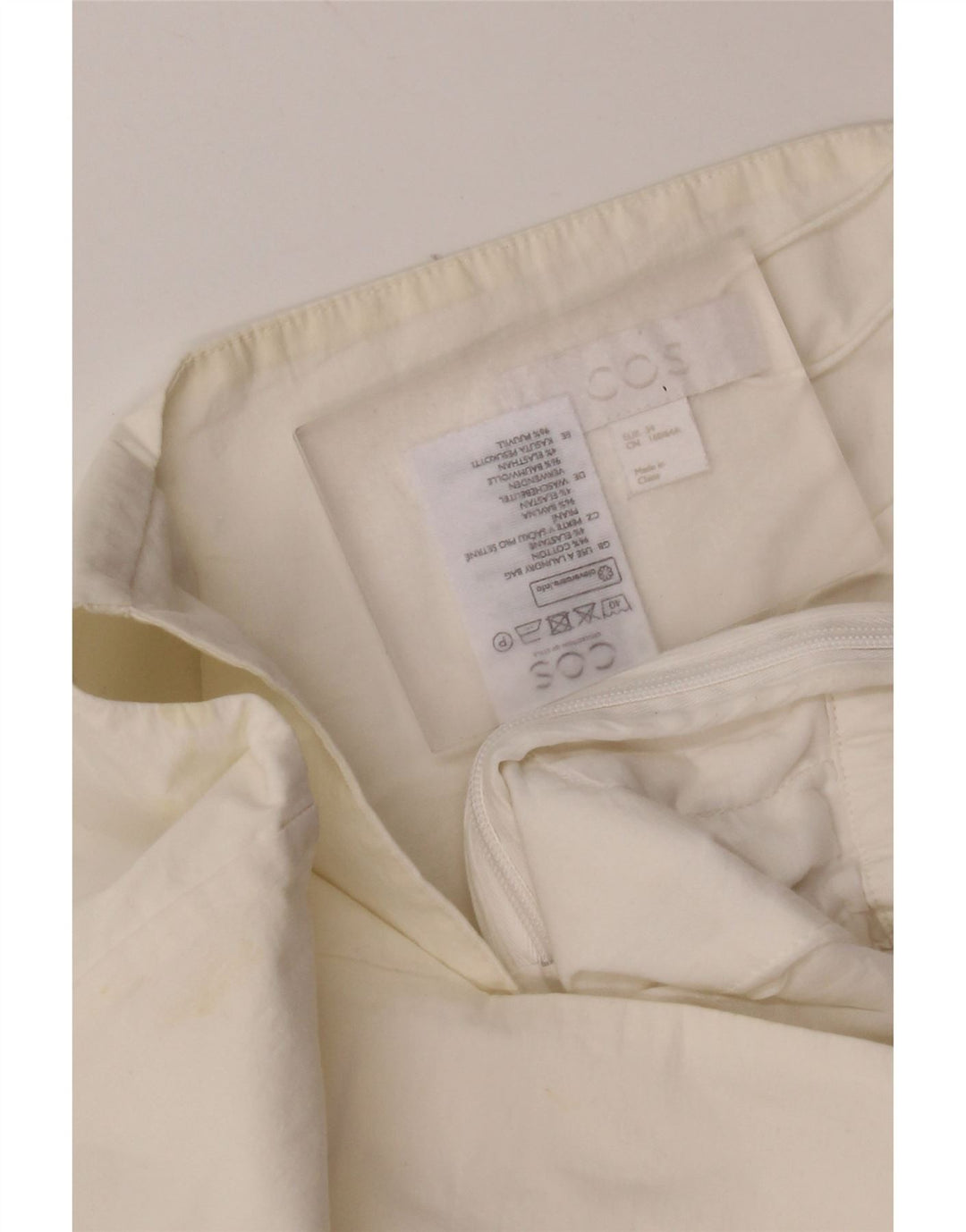 Cos Womens Sleeveless Jumpsuit EU 34 XS  White Cotton
