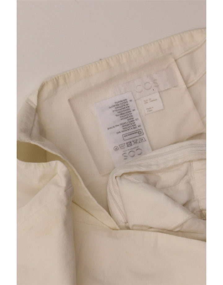 Cos Womens Sleeveless Jumpsuit EU 34 XS  White Cotton