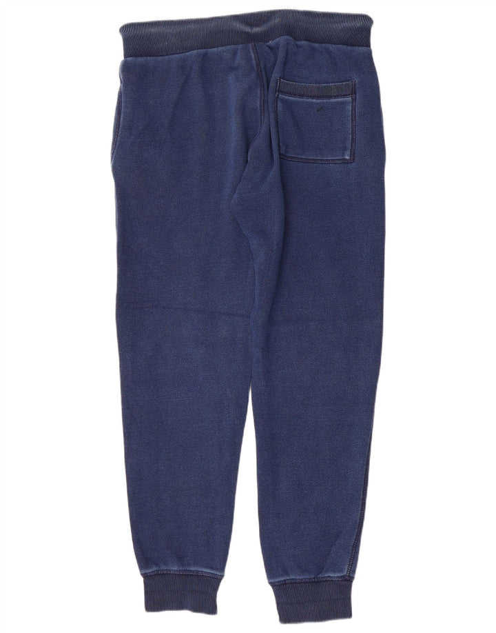 Superdry Mens Tracksuit Trousers Joggers Small Navy Blue Polyester