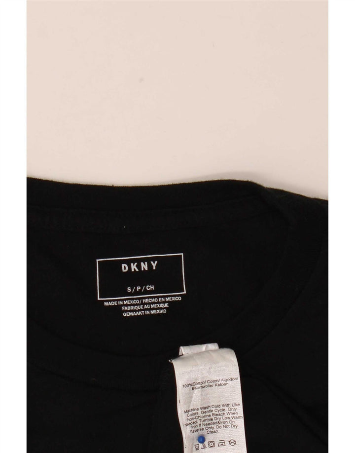 Dkny Mens Graphic T-Shirt Top Small Black Cotton