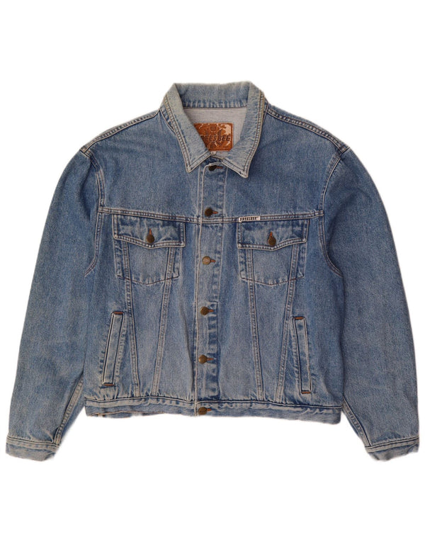 Vintage Mens Denim Jacket UK 42 XL Blue Cotton