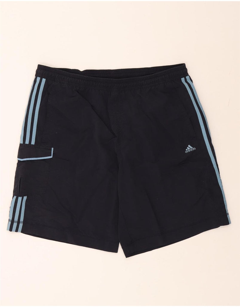 ADIDAS Mens Sport Shorts XL  Navy Blue Polyester Vintage Adidas and Second-Hand Adidas from Messina Hembry 