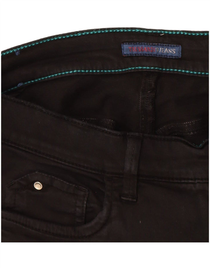 TRUSSARDI Womens Skinny Jeans IT 44 Medium W28 L29 Black